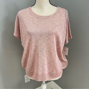 Women’s Ellen Tracy, light pink sheer blouse